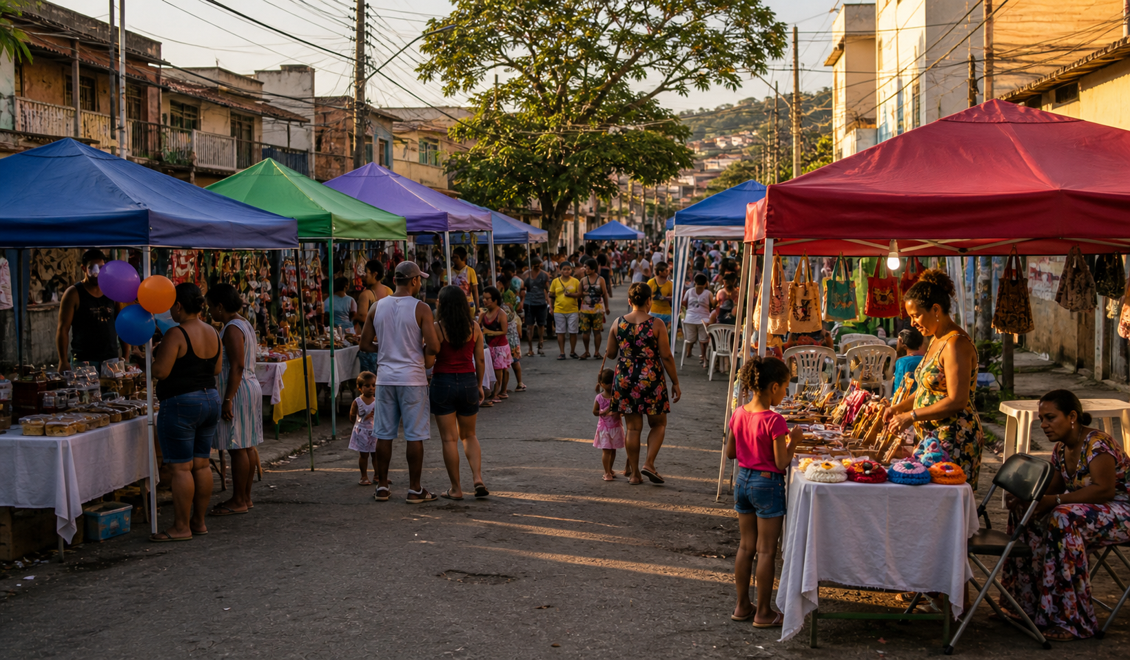 Feira comunitária de inverno